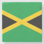 jamaikanische Flagge Steinuntersetzer (Vorderseite)