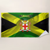 Jamaikanische Flagge Strandtuch (Vorderseite)