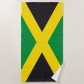 Jamaikanische Flagge Strandtuch (Vorderseite)