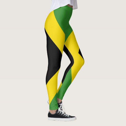 jamaikanische Flagge überall im Design Leggings (Rechts)