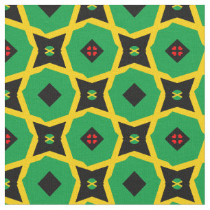 Jamaikanische Flagge und jamaica Trendy Fabric /mo Stoff