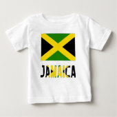 Jamaikanische Flagge und Jamaika Baby T-shirt (Vorderseite)