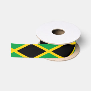Jamaikanische Flagge und Jamaika reisen, Urlaub/Sp Satinband