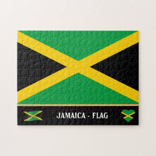 Jamaikanische Flagge und jamaikanisches Land / Jam Puzzle