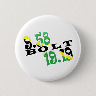 Jamaikanische Flagge Usain Bolts Berlin 2 WR Button