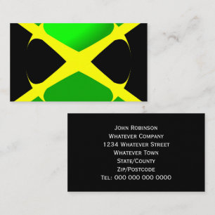 Jamaikanische Flagge Visitenkarte