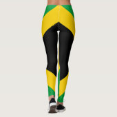 Jamaikanische Flagge voll II Leggings (Rückseite)