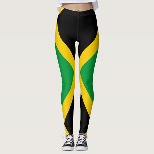Jamaikanische Flagge voll Leggings (Vorderseite)