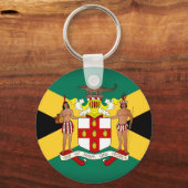 jamaikanische Flagge/Wappen Schlüsselanhänger (Vorderseite)