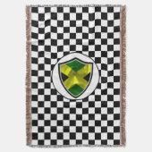 jamaikanische Flagge wirft Decke (Vorderseite Vertikal)