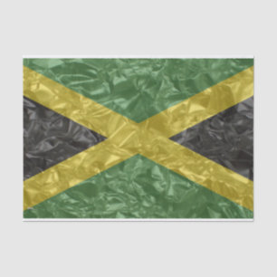 jamaikanische Flagge - zerknittert Seidenpapier