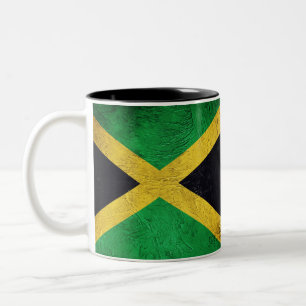 jamaikanische Flagge Zweifarbige Tasse