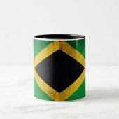 jamaikanische Flagge Zweifarbige Tasse (Mittel)
