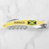 Jamaikanische Flaggen-Reise-karibische Insel Kellnermesser (Rückseite)