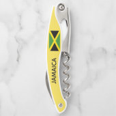 Jamaikanische Flaggen-Reise-karibische Insel Kellnermesser (Rückseite)