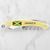 Jamaikanische Flaggen-Reise-karibische Insel Kellnermesser (Vorderseite)