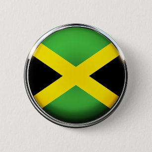 jamaikanische Flaggenfarben Button