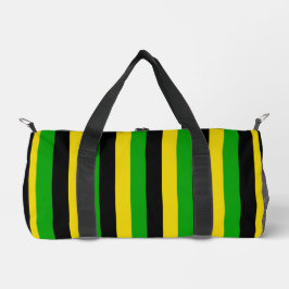 Jamaikanische Flaggenfarben Gemustert gestrichen Duffle Bag