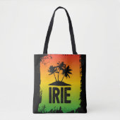 Jamaikanische Flaggenfarben Irie Tropical Rasta Be Tasche (Vorderseite)