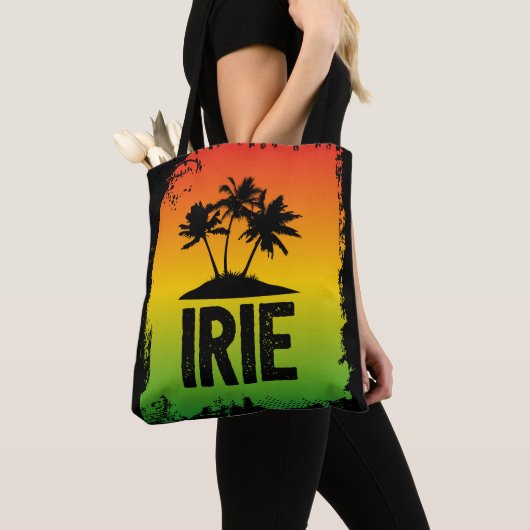 Jamaikanische Flaggenfarben Irie Tropical Rasta Be Tasche (Von Nahem)