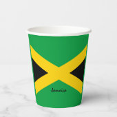 Jamaikanische Flaggenpapiertassen und Jamaika-Part Pappbecher (Rückseite)