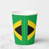 Jamaikanische Flaggenpapiertassen und Jamaika-Part Pappbecher (Rechts)
