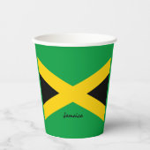 Jamaikanische Flaggenpapiertassen und Jamaika-Part Pappbecher (Vorderseite)