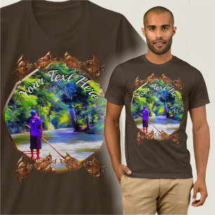 jamaikanische Flussfischerei Raft Ride J001 T-Shirt