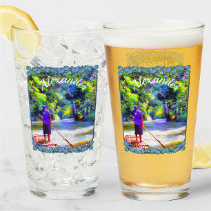 Jamaikanische Flussfloßfahrt J001 Bier Glas