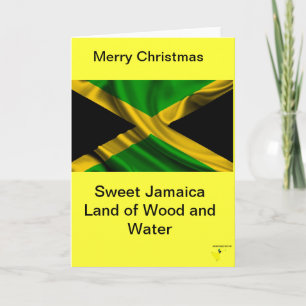 Jamaikanische Geschenkkarten Feiertagskarte
