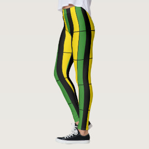 Jamaikanische gestreifte Leggings