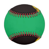 Jamaikanische Grunge-Flagge Baseball (Rückseite)