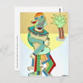 "Jamaikanische Jugend" von Ruchell Alexander Postkarte (Vorne/Hinten)