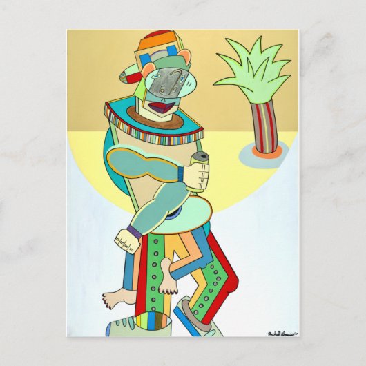 "Jamaikanische Jugend" von Ruchell Alexander Postkarte (Vorderseite)