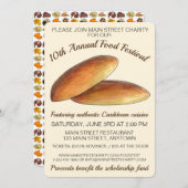 Jamaikanische Karibik Food Festival Bulla Cakes Einladung (Vorne/Hinten)