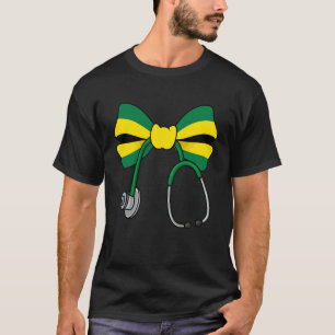 Jamaikanische Kokette Krankenschwester Schleife Ja T-Shirt