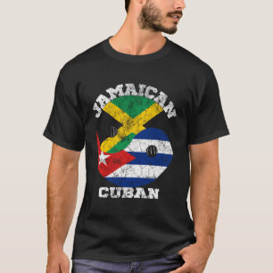 jamaikanische kubanische Flagge Kuba jamaikanische T-Shirt