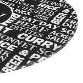 Jamaikanische Küche Karibische Küche Monogram Schneidebrett (Ecke)