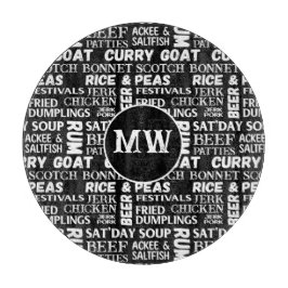 Jamaikanische Küche Karibische Küche Monogram Schneidebrett