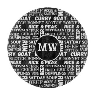 Jamaikanische Küche Karibische Küche Monogram Schneidebrett