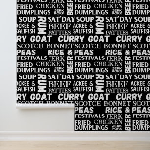 Jamaikanische Küche Typografische Küche Tapete
