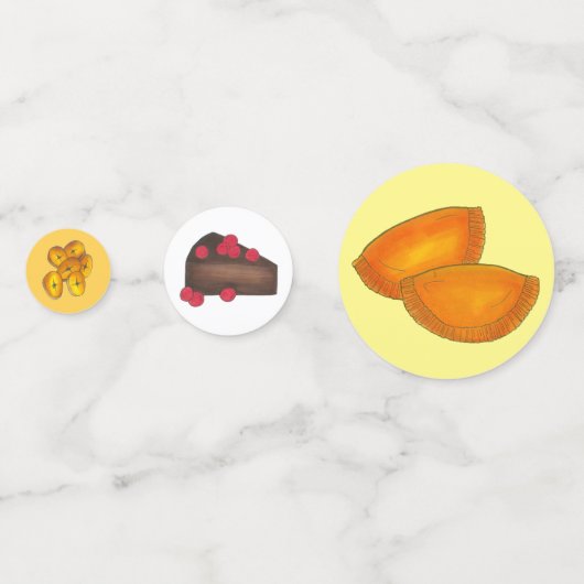 Jamaikanische Lebensmittel Karibische Küche Küche Konfetti (Rückseiten)