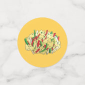 Jamaikanische Lebensmittel Karibische Küche Küche  Konfetti (Klein Vorderseite)