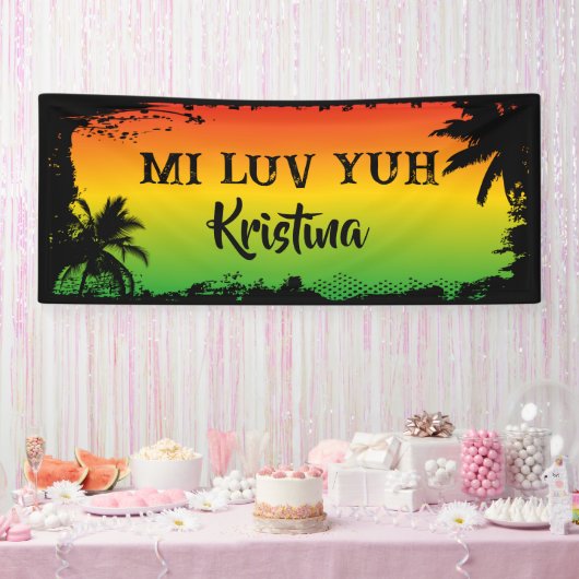 Jamaikanische Liebe You Wedding Anniversary Party Banner (Party)