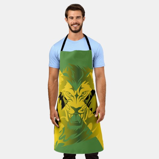 Jamaikanische Löwe-Schürze Schürze (Getragen)