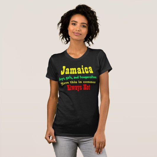 jamaikanische Mädchen T-Shirt (Vorne ganz)