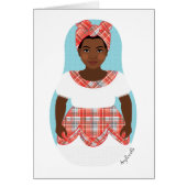 Jamaikanische Matryoshka-Karte (Vorne)