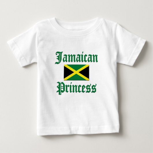 Jamaikanische Prinzessin Baby T-shirt (Vorderseite)