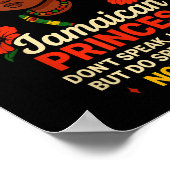Jamaikanische Prinzessin Pride Funny Bekleidung fü Poster (Ecke)