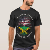 Jamaikanische Roots-Jamaika-Flagge T-Shirt (Vorderseite)